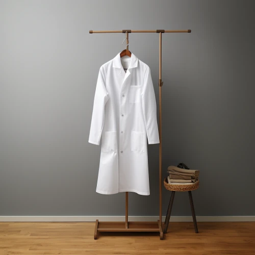 White coat on a rack by Midjourney