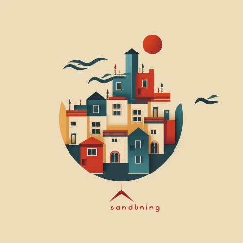 Buildings logo by Midjourney
