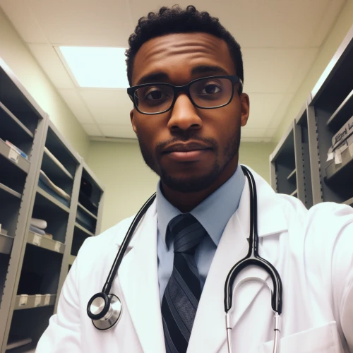Man Doctor selfie by Midjourney