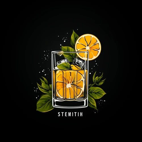 Design of a cocktail bar logo by Midjourney