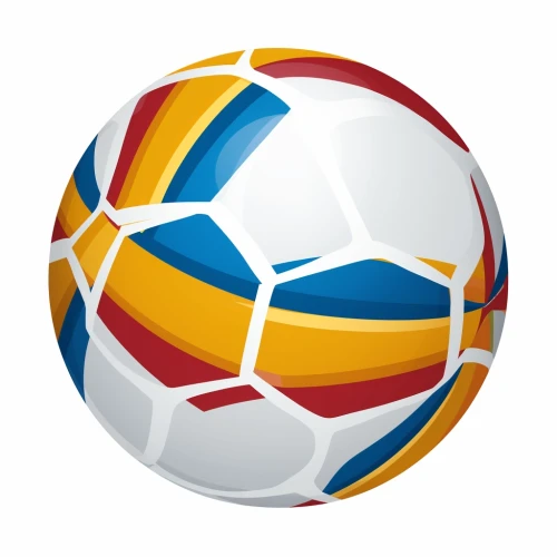 a colorful football ball by Midjourney